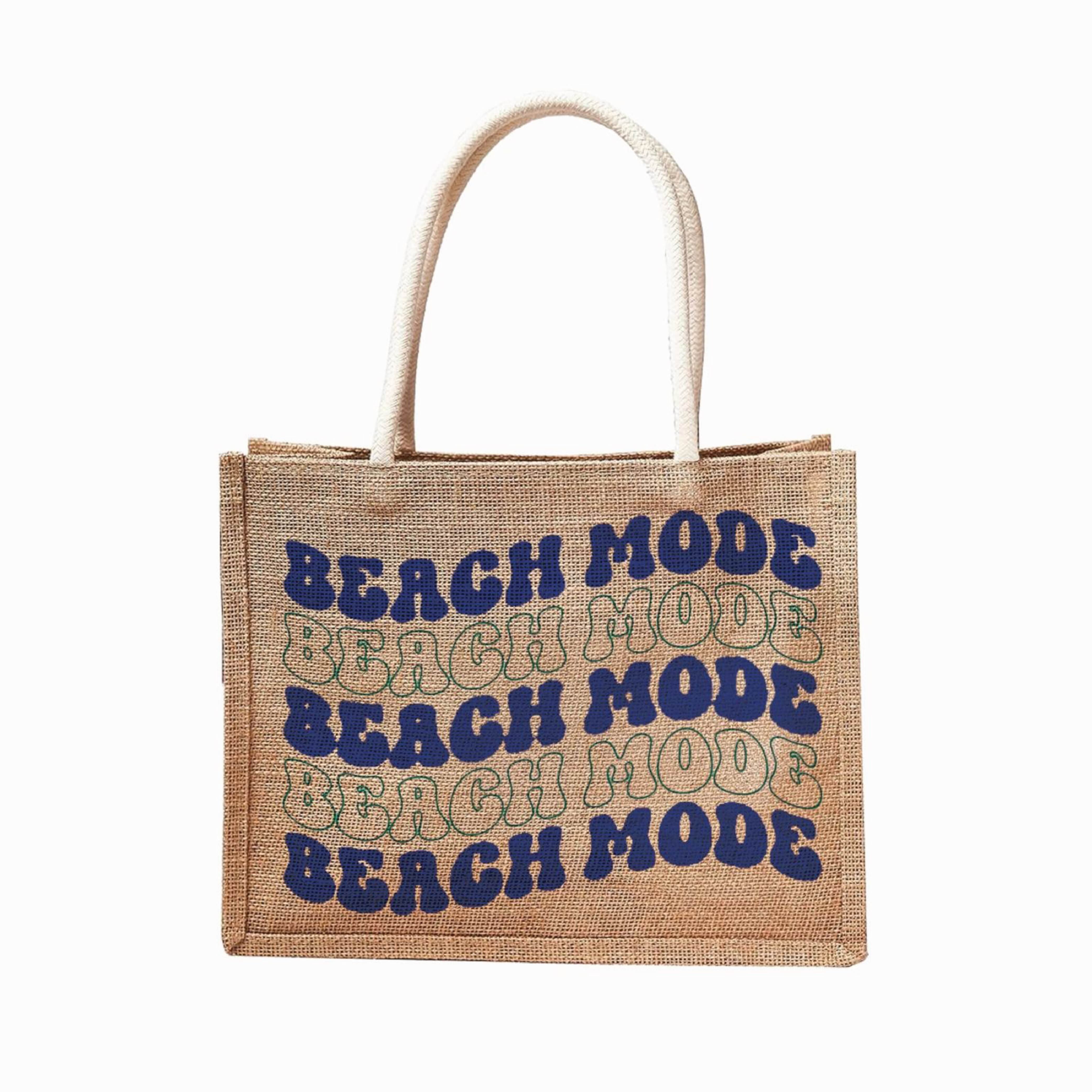 Graphic Phrases Reusable Jute Tote Bag | 300GSM, 18L