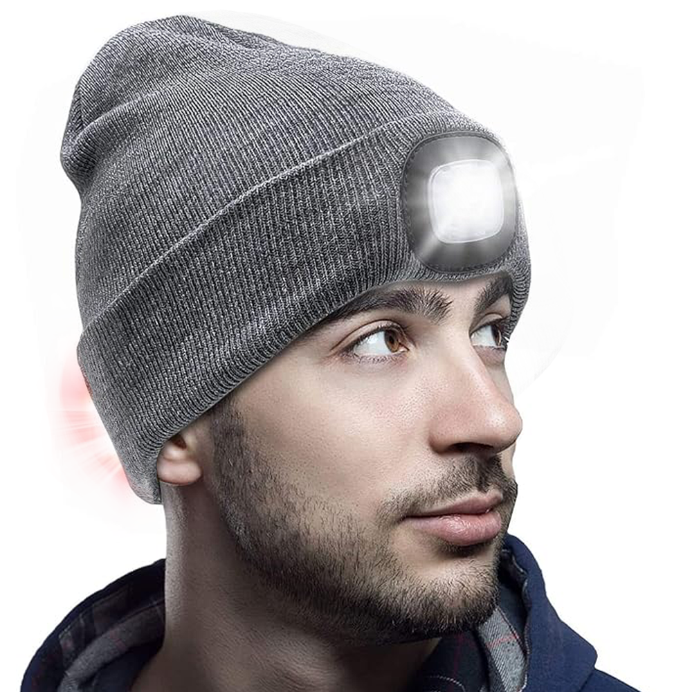 Beanie with LED Head Light