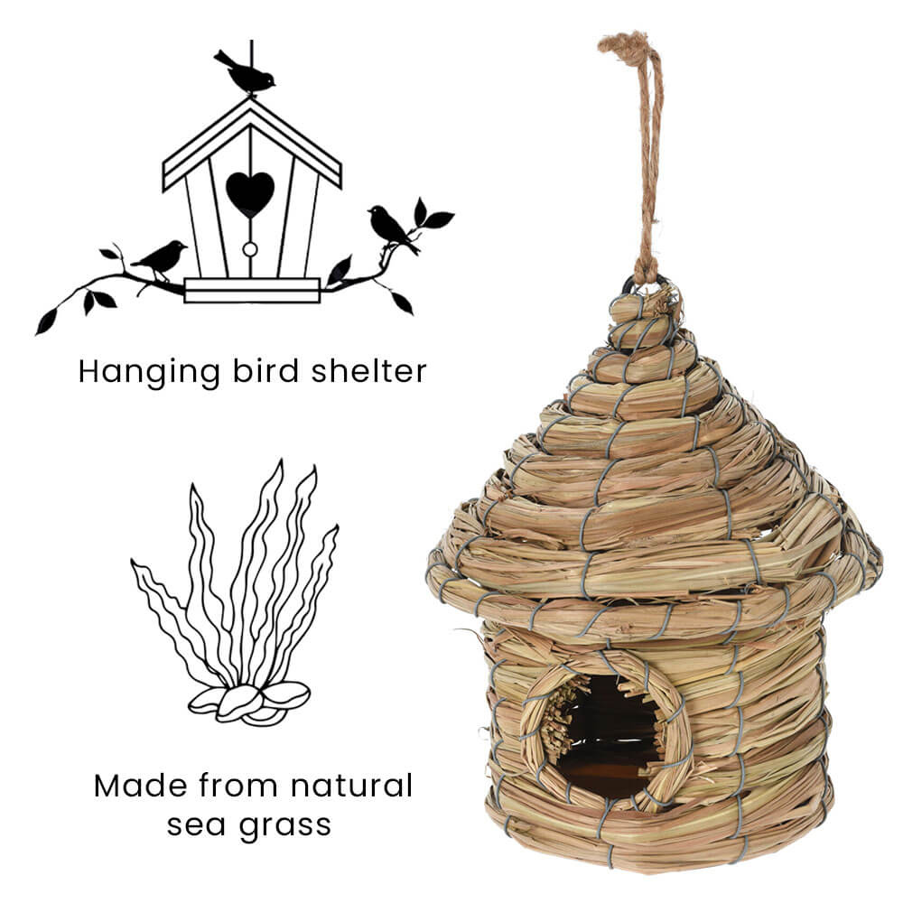 Natural Seagrass Birdhouse