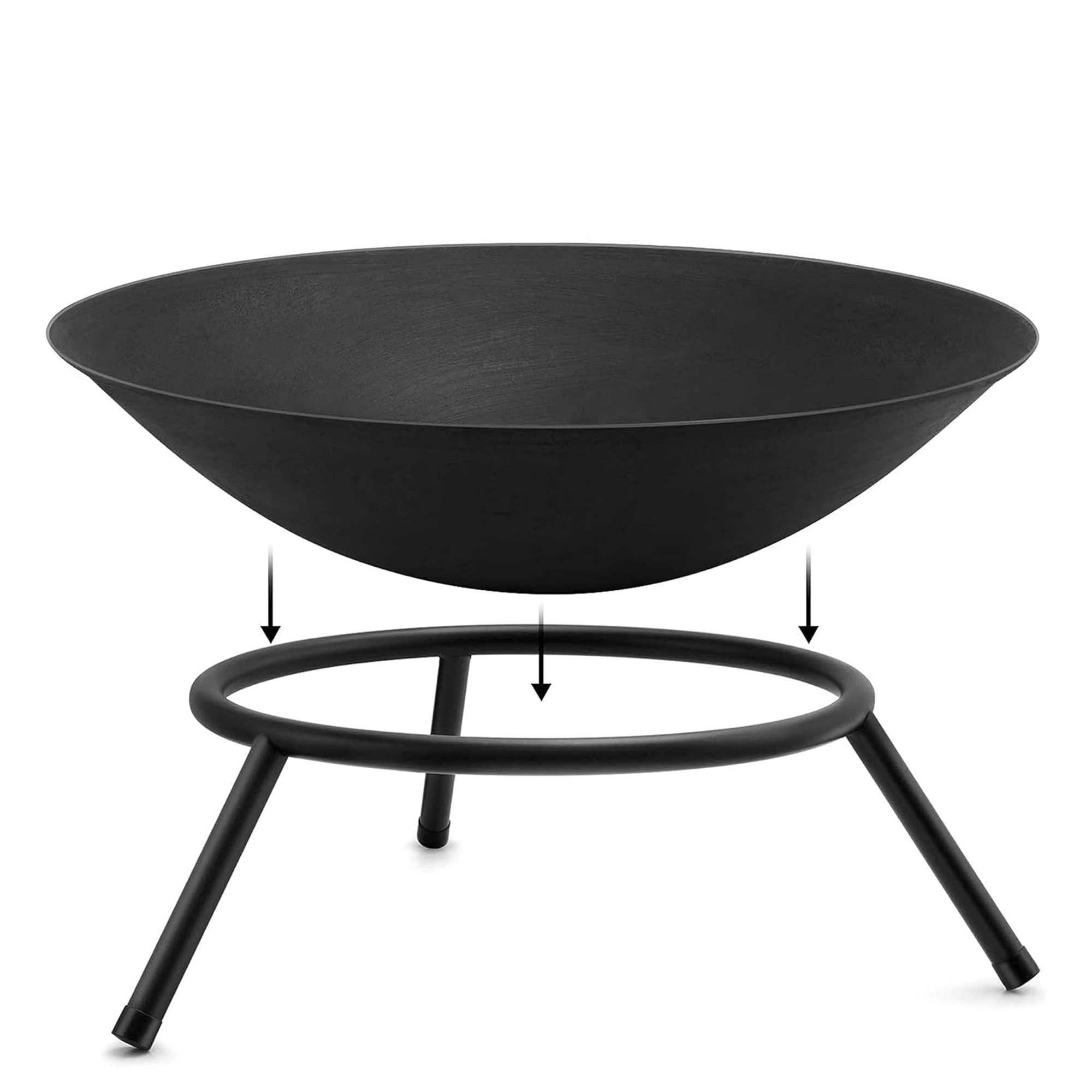 Charcoal Fire Bowl Pit - Cast Iron - 50cm