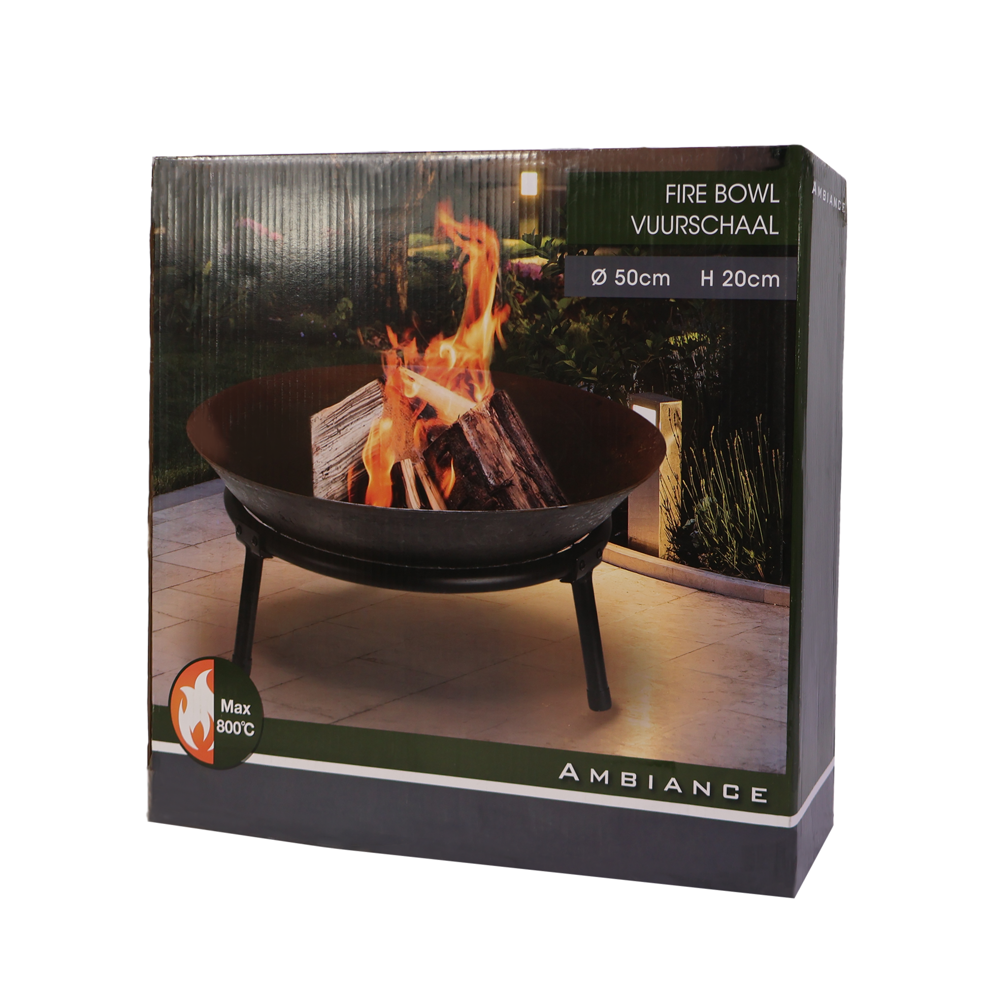 Charcoal Fire Bowl Pit - Cast Iron - 50cm