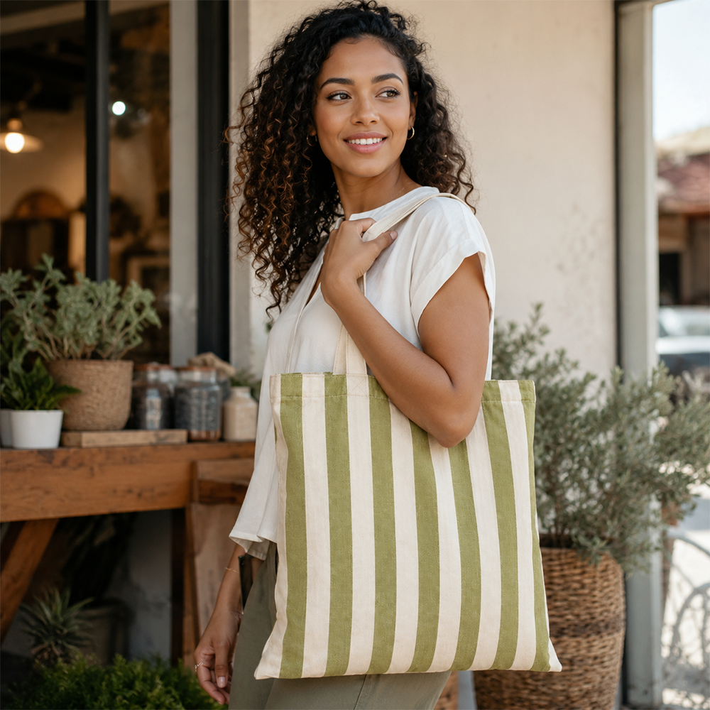 CAN02 - Bolsa de algodón reutilizable de Sudáfrica | 270 g/m², 18 l