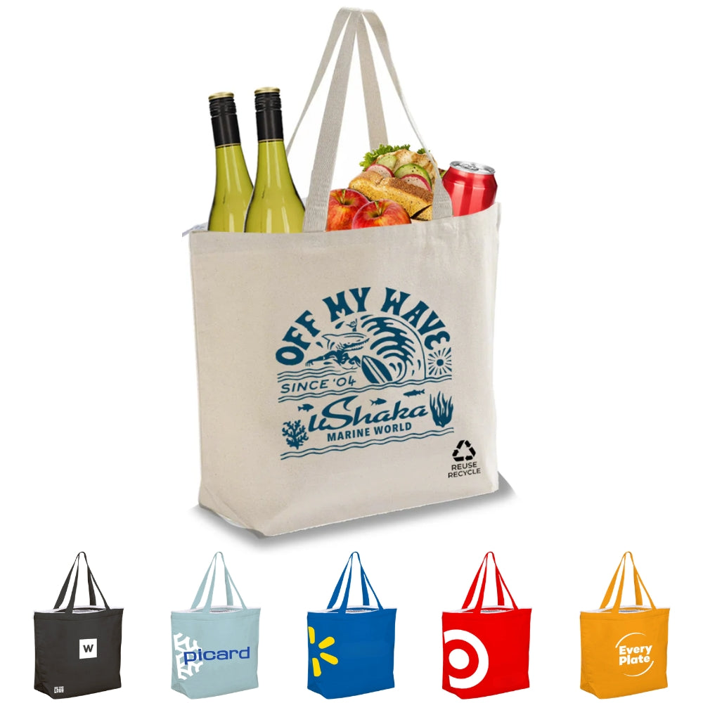 CAN03 - Bolsa térmica reutilizable de lona lisa | 270 g/m², 27 l