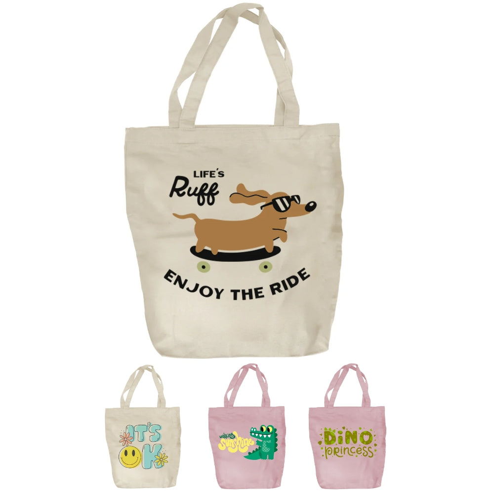 CAN05 - Kids Reusable Cotton Tote Bag | 120GSM, 15L