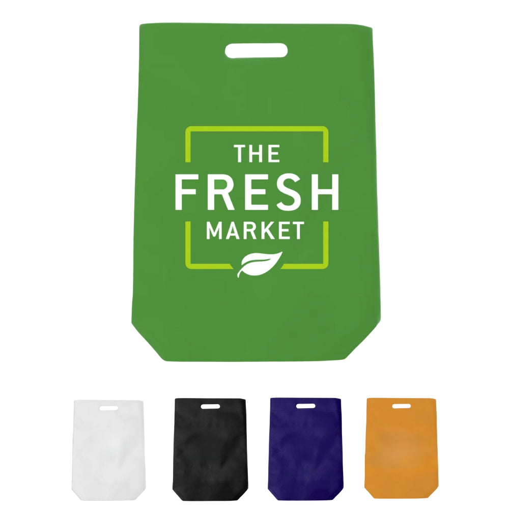 DSC01-S -Small Reusable Non-Woven Die Cut Shopping Bag | 50GSM, 14L