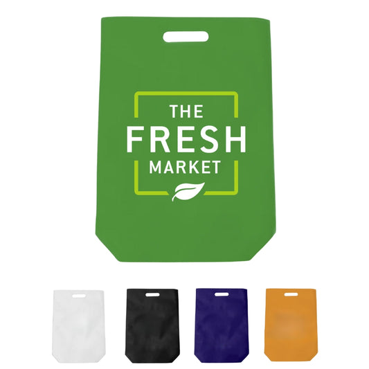 DSC01-S -Small Reusable Non-Woven Die Cut Shopping Bag | 50GSM, 14L