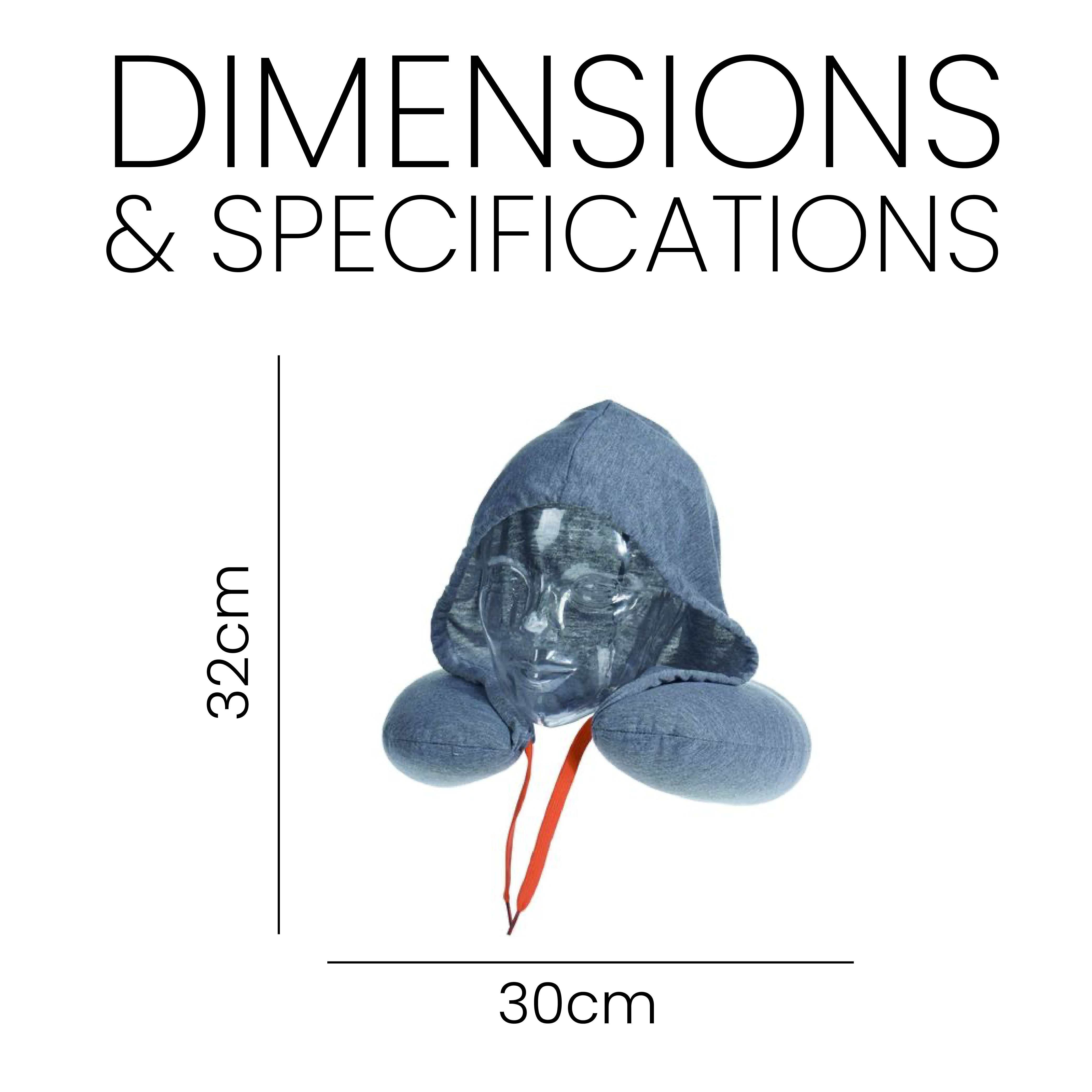 Neck Pillow with Drawstring Hood