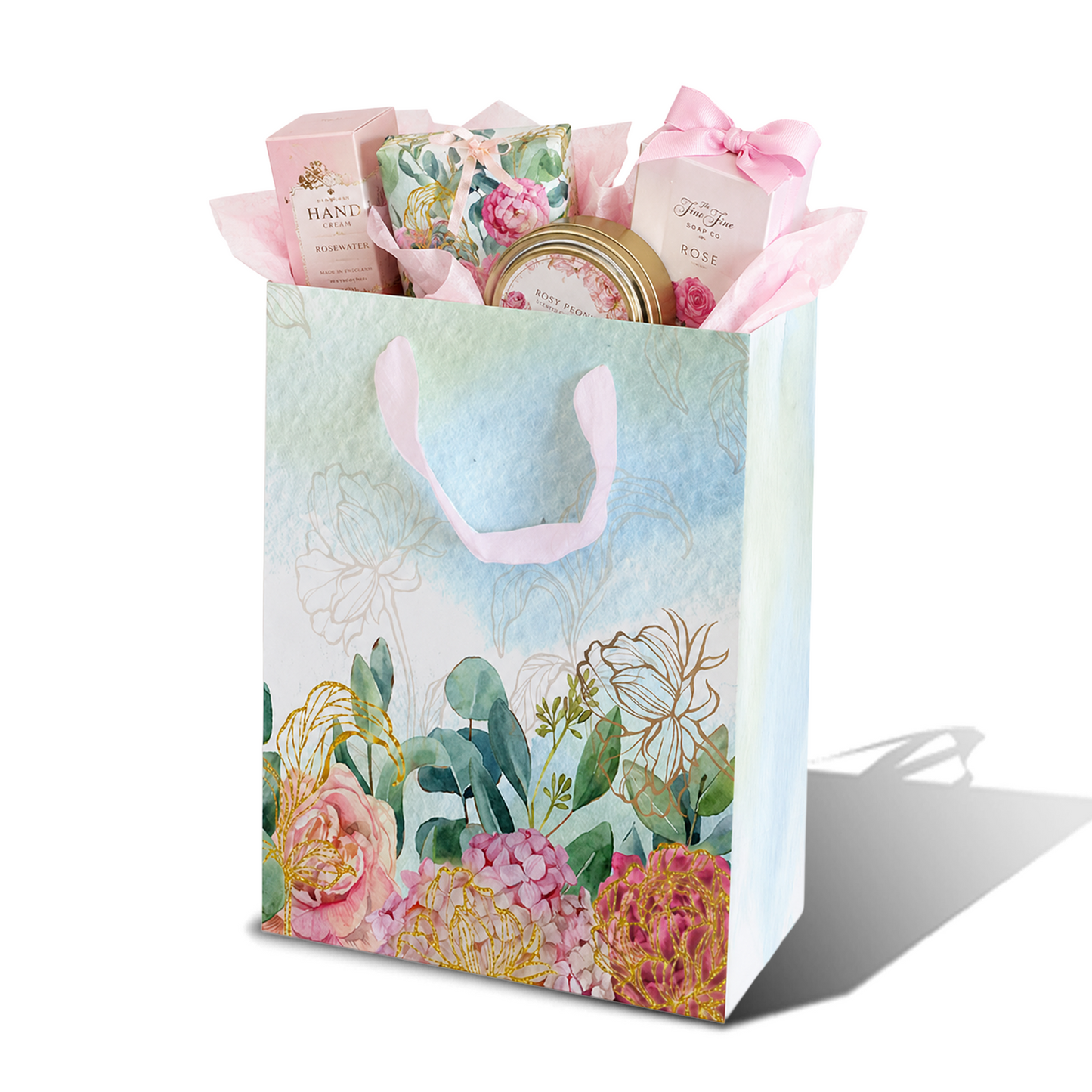 LAM03 - Bolsa de la compra reutilizable laminada con estampado botánico | 110 g/m², 36 l