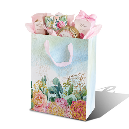 LAM03 - Bolsa de la compra reutilizable laminada con estampado botánico | 110 g/m², 36 l