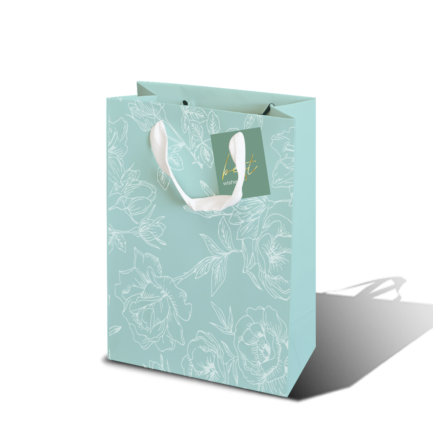 LAM03 - Bolsa de la compra reutilizable laminada con estampado botánico | 110 g/m², 36 l