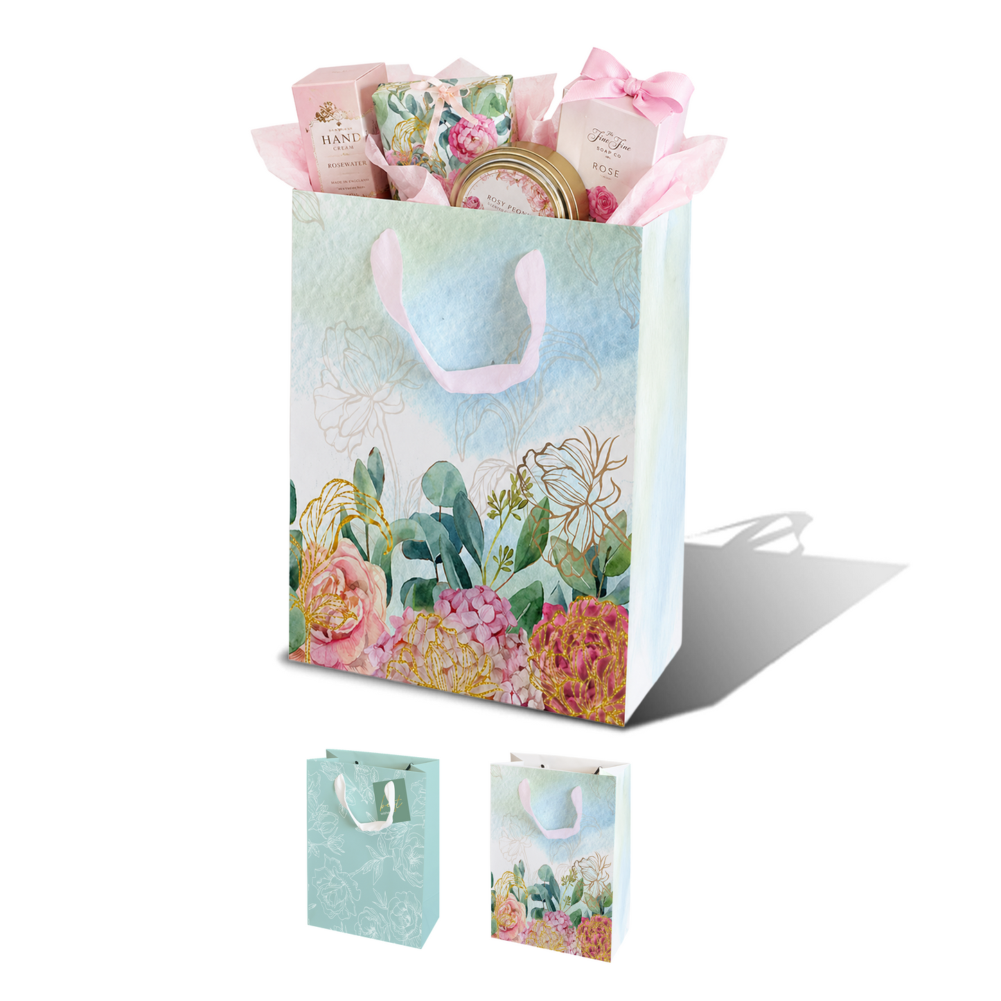 LAM03 - Bolsa de la compra reutilizable laminada con estampado botánico | 110 g/m², 36 l
