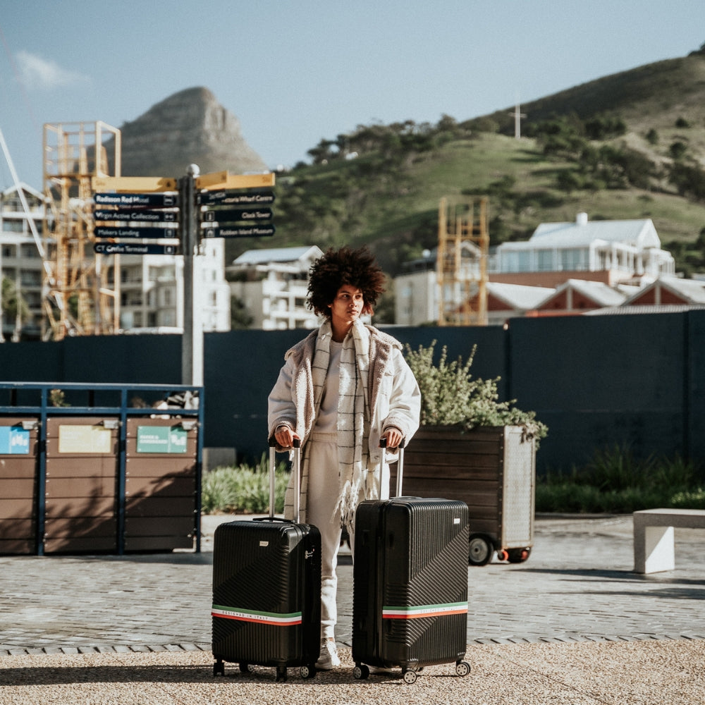 Roma Hardshell Luggage Set on 360° Spinner Wheels with TSA Lock and Protective Cover