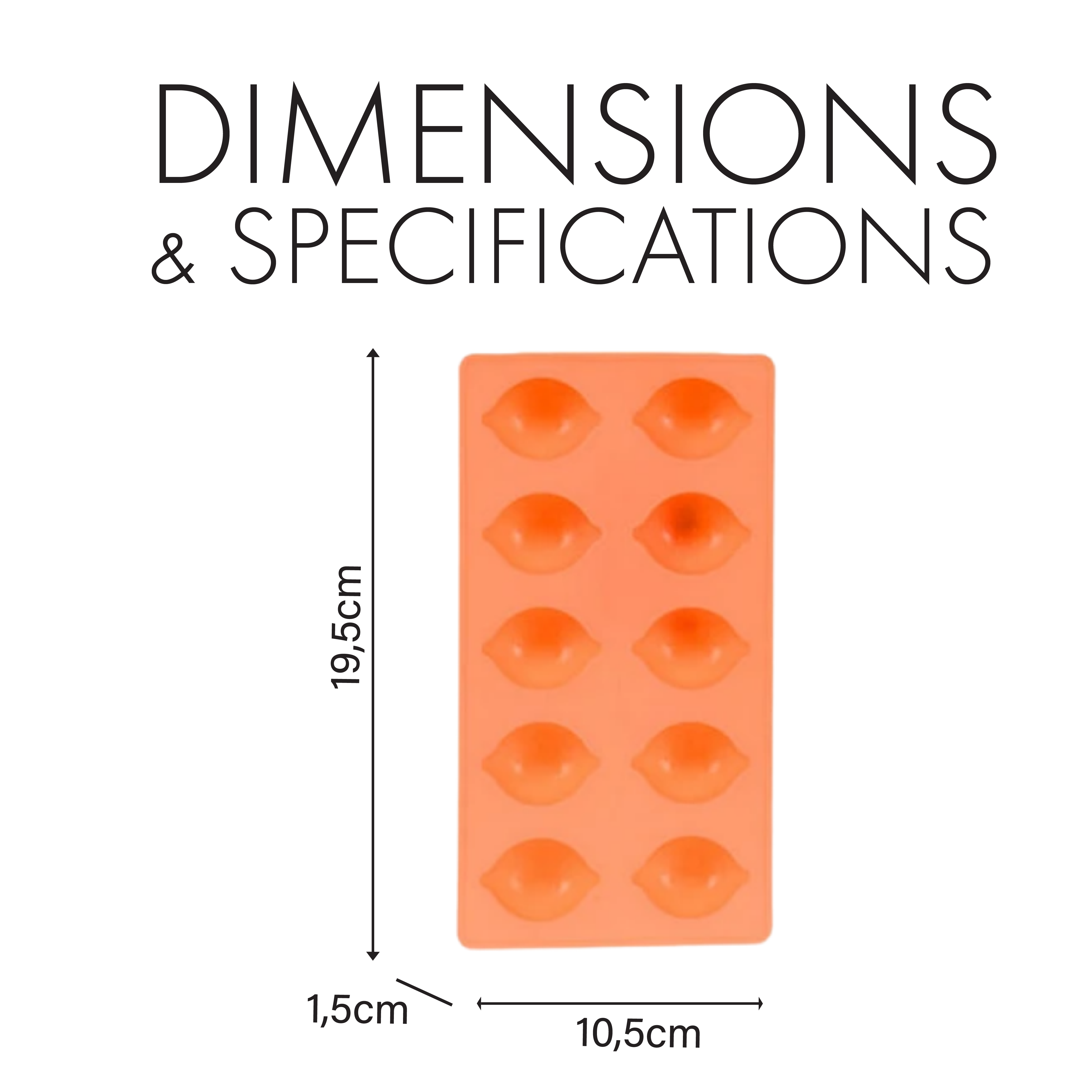 Ice Cube Mould Tray - Silicone - In Assorted Designs