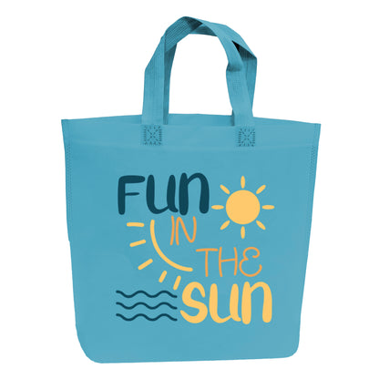 KNB - Kids Blue & Green Reusable Non-Woven Shopping Bag | 120GSM, 15L
