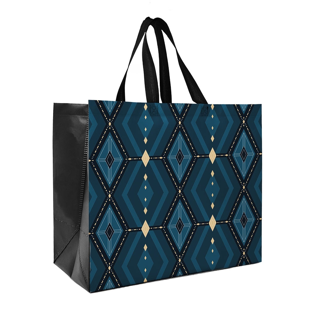 LAM03 - Botanical Prints Reusable Laminated Shopping Bag | 110GSM, 36L