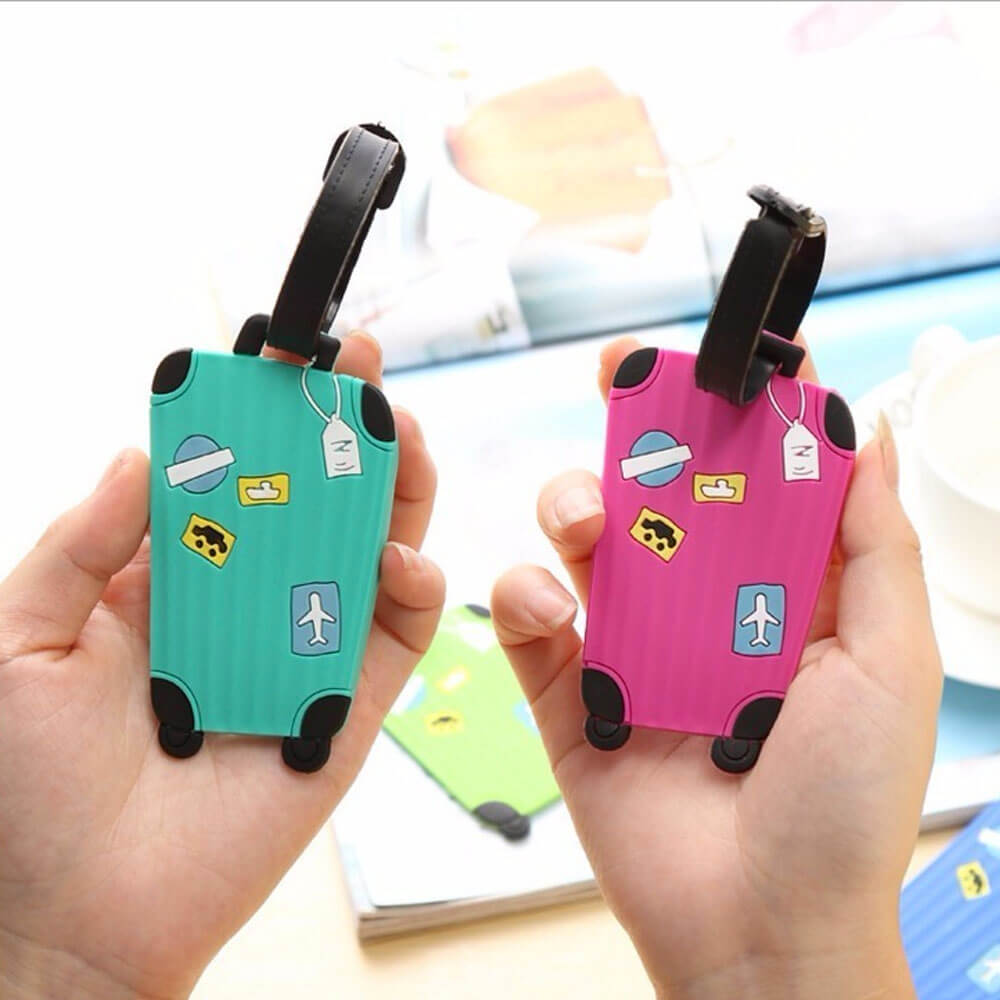 Luggage Tags 3D Trolley Design - Set of 4
