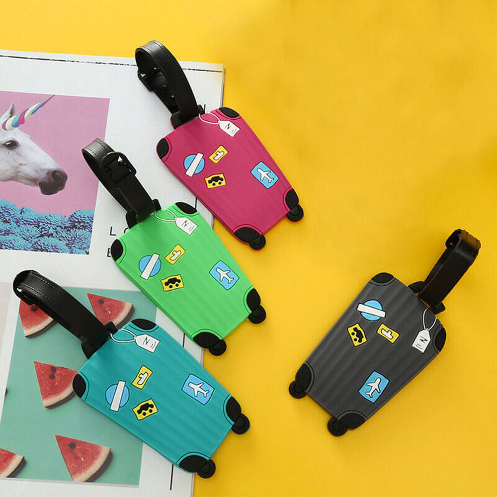 Luggage Tags 3D Trolley Design - Set of 4