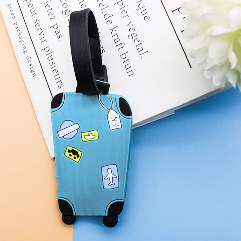 Luggage Tags 3D Trolley Design - Set of 4