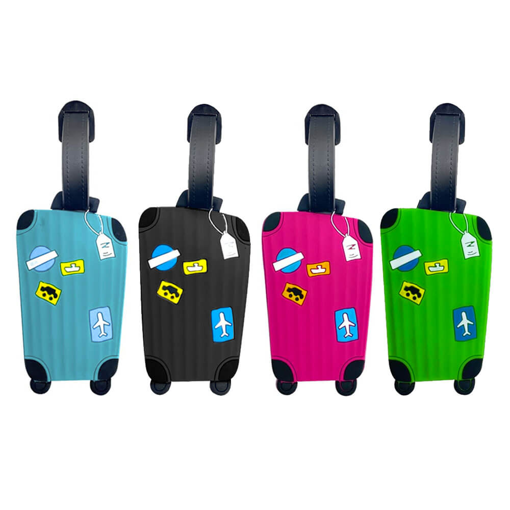 Luggage Tags 3D Trolley Design - Set of 4