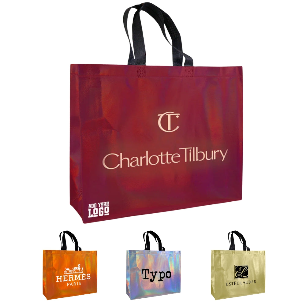 METB47 - L Assorted Reusable Laminated Metallic Gift Bag | 80GSM, 17L