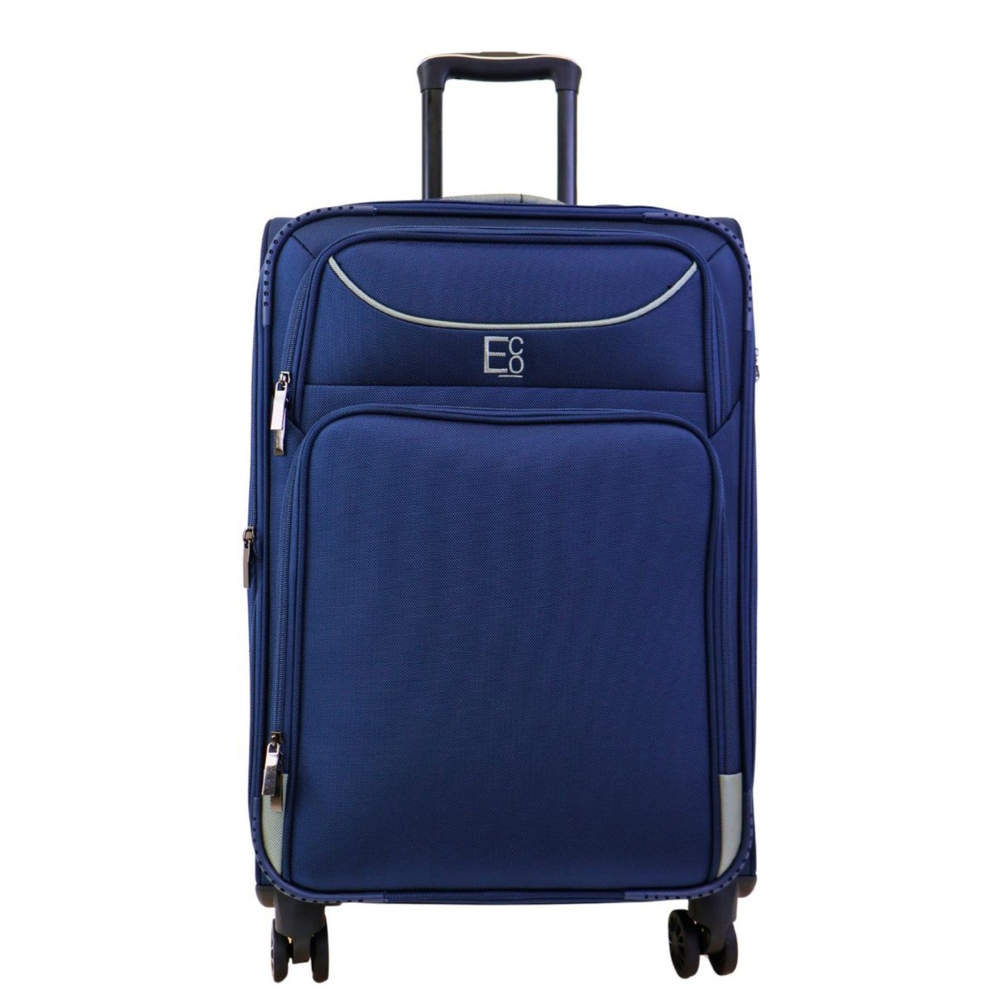 Monaco Soft Luggage Set of 4 Pieces - Navy Blue