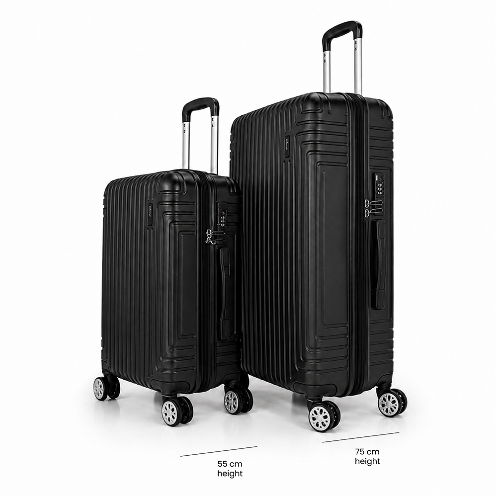 Madrid 2-Piece Hardshell Luggage Set (55cm & 75cm)