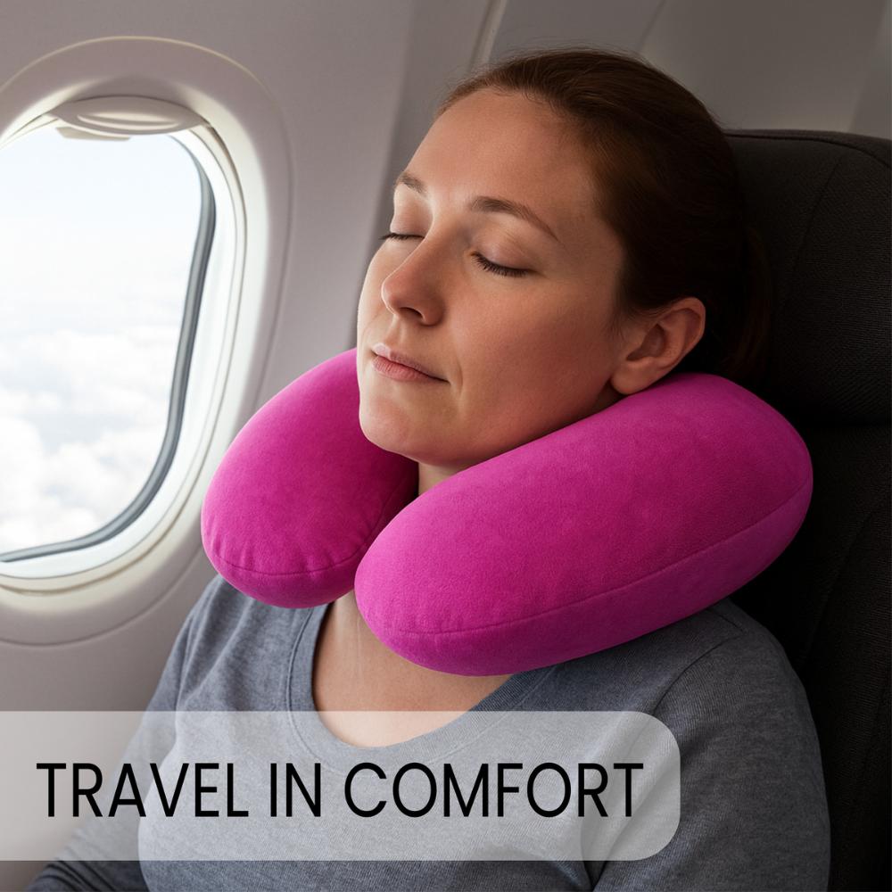 Neck Pillow for Traveling - Clippable with Microbeads