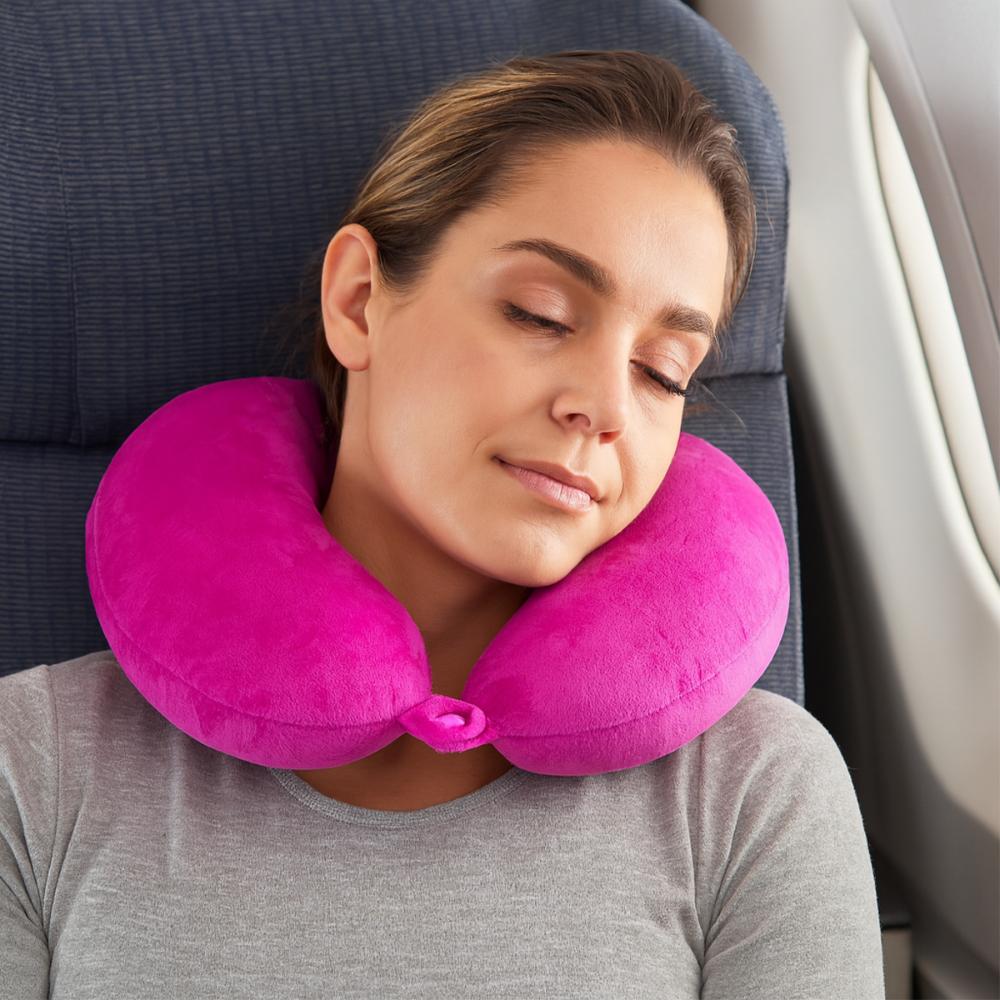 Neck Pillow for Traveling - Clippable with Microbeads