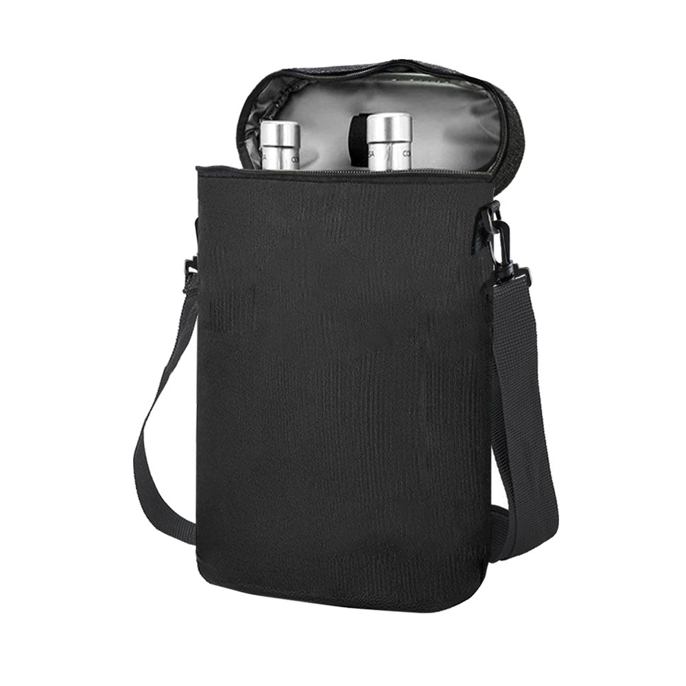 Adjustable Insulated Dual Wine Cooler Carrier | 1.5L, 300D