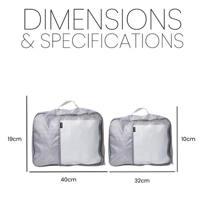 Travel Packing Cubes - Grey