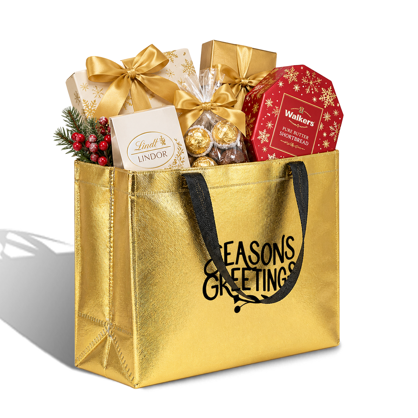 SEASON01-M - Seasonal Reusable Laminated Gifting Bag | 70GSM, 9L