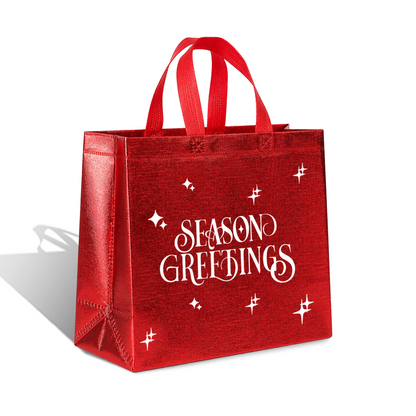 SEASON01-M - Seasonal Reusable Laminated Gifting Bag | 70GSM, 9L