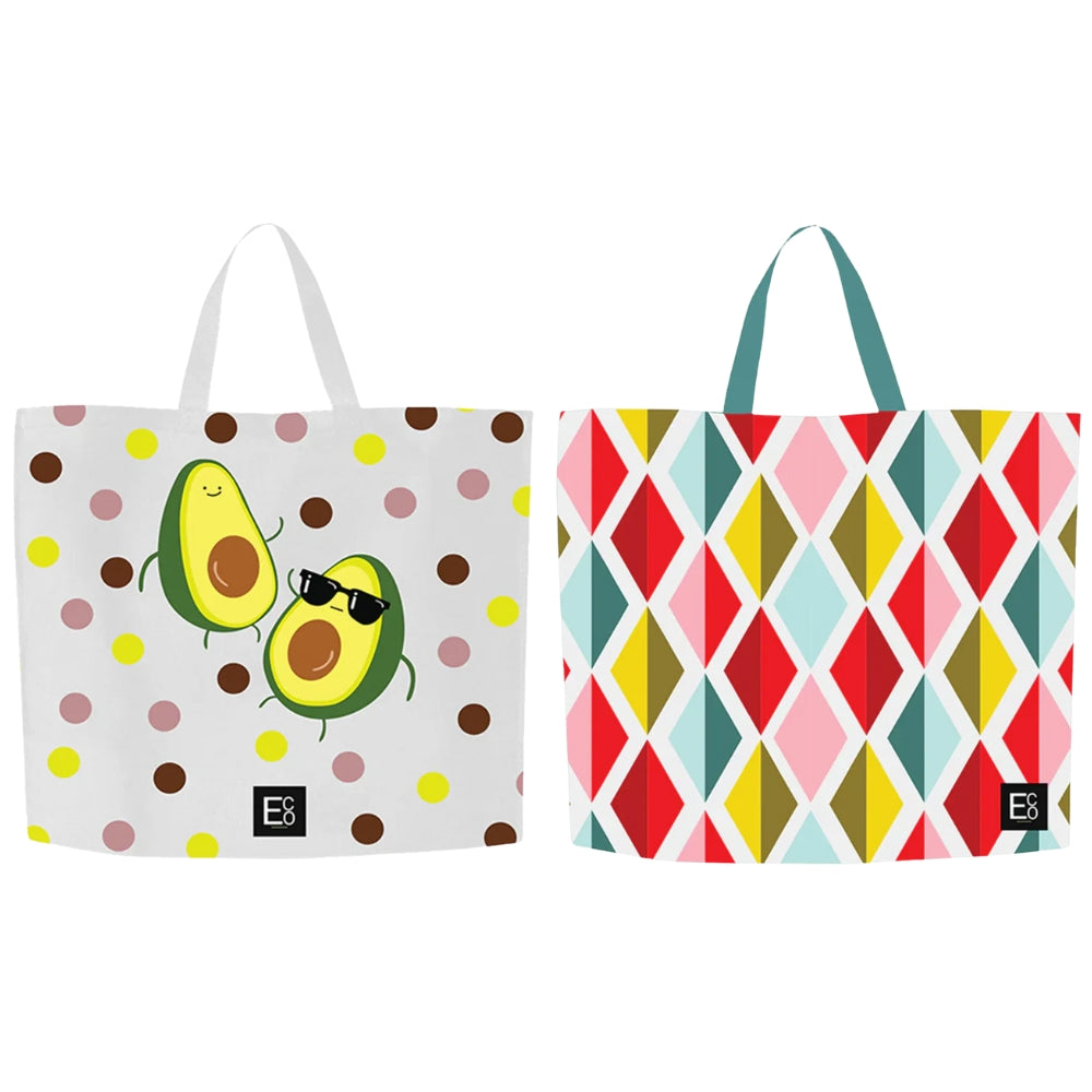 SHOP35-BD1 - Multi Design Reusable Non-Woven Shopping Bag | 70GSM, 27L