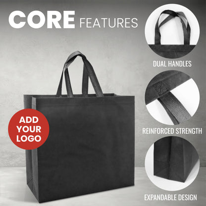 SHOP39 - Medium Reusable Non-Woven Shopping Bag | 70GSM, 18L