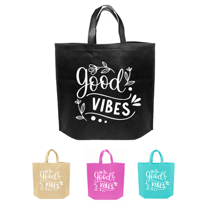 SHOP40 - حقيبة تسوق غير منسوجة قابلة لإعادة الاستخدام من Good Vibes | 70 جرامًا للمتر المربع، 29 لترًا