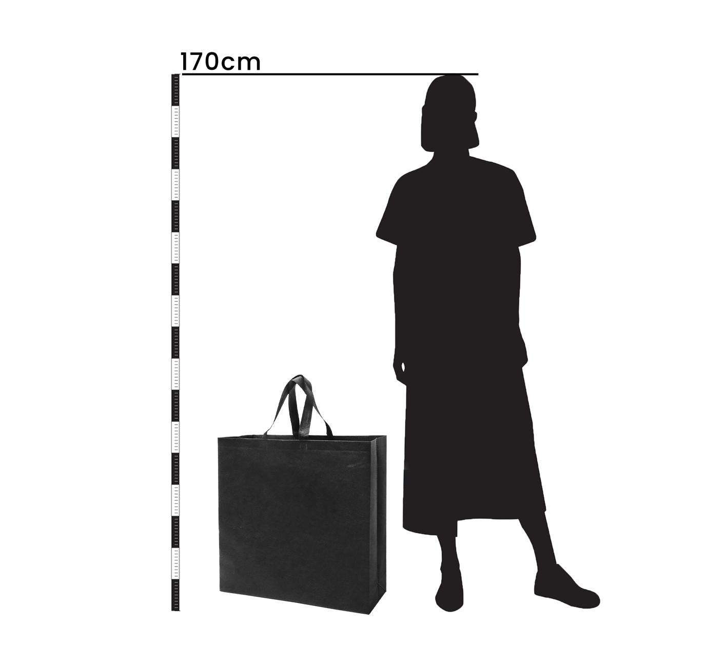 SHOP48 - XL Reusable Non-Woven Shopping Bag | 70GSM, 30L