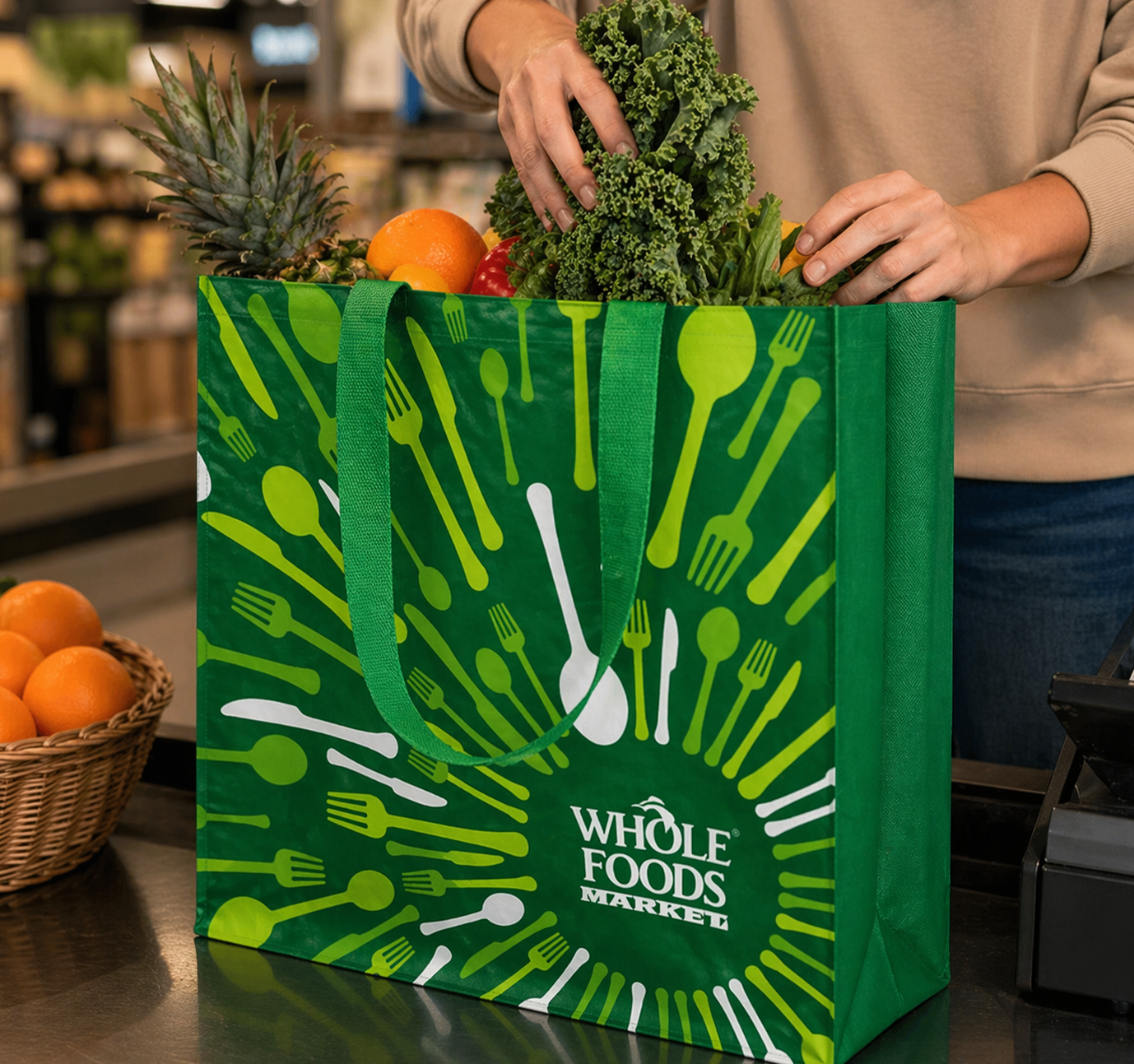SHOP48 - XL Reusable Non-Woven Shopping Bag | 70GSM, 30L