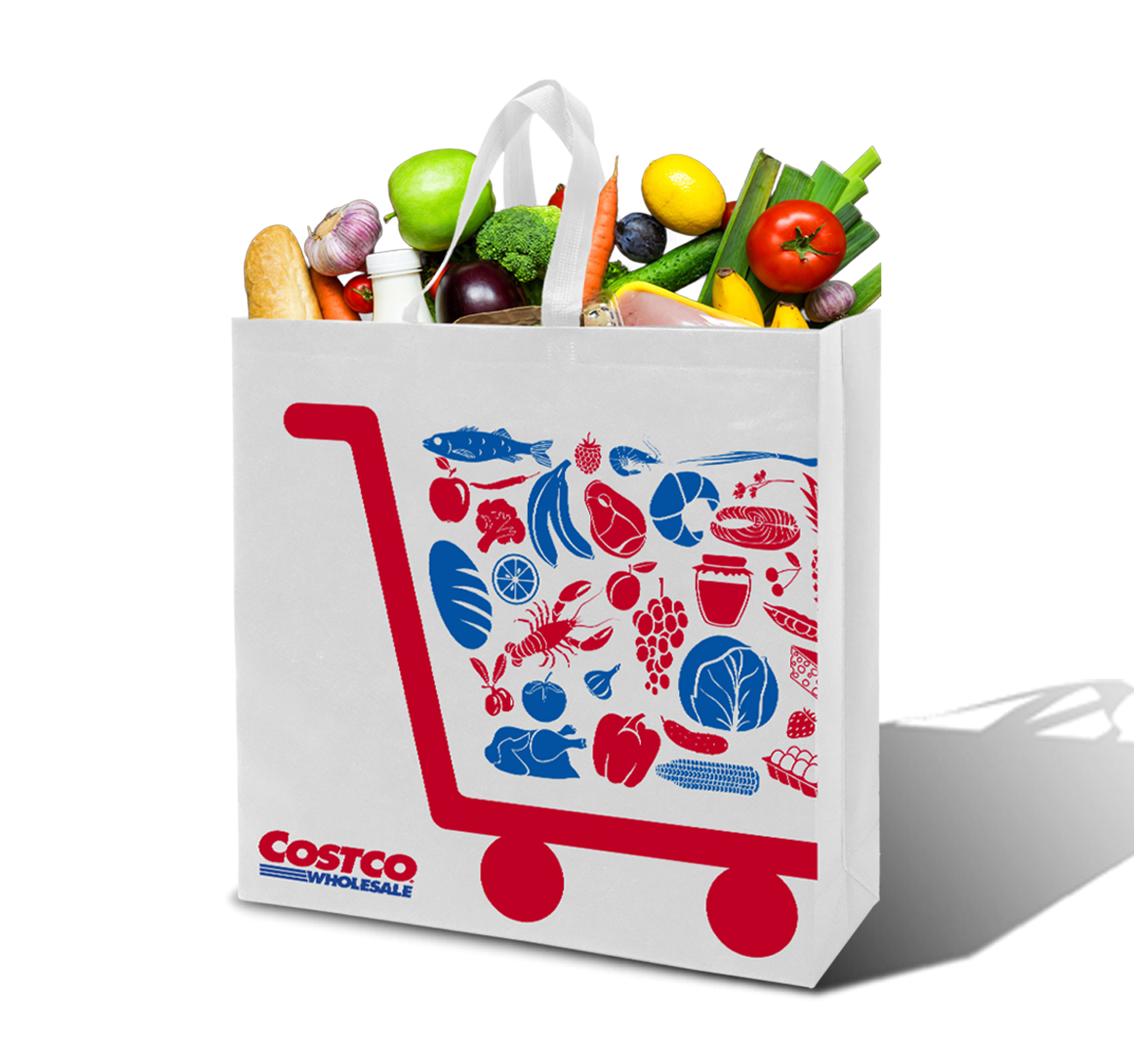 SHOP48 - XL Reusable Non-Woven Shopping Bag | 70GSM, 30L