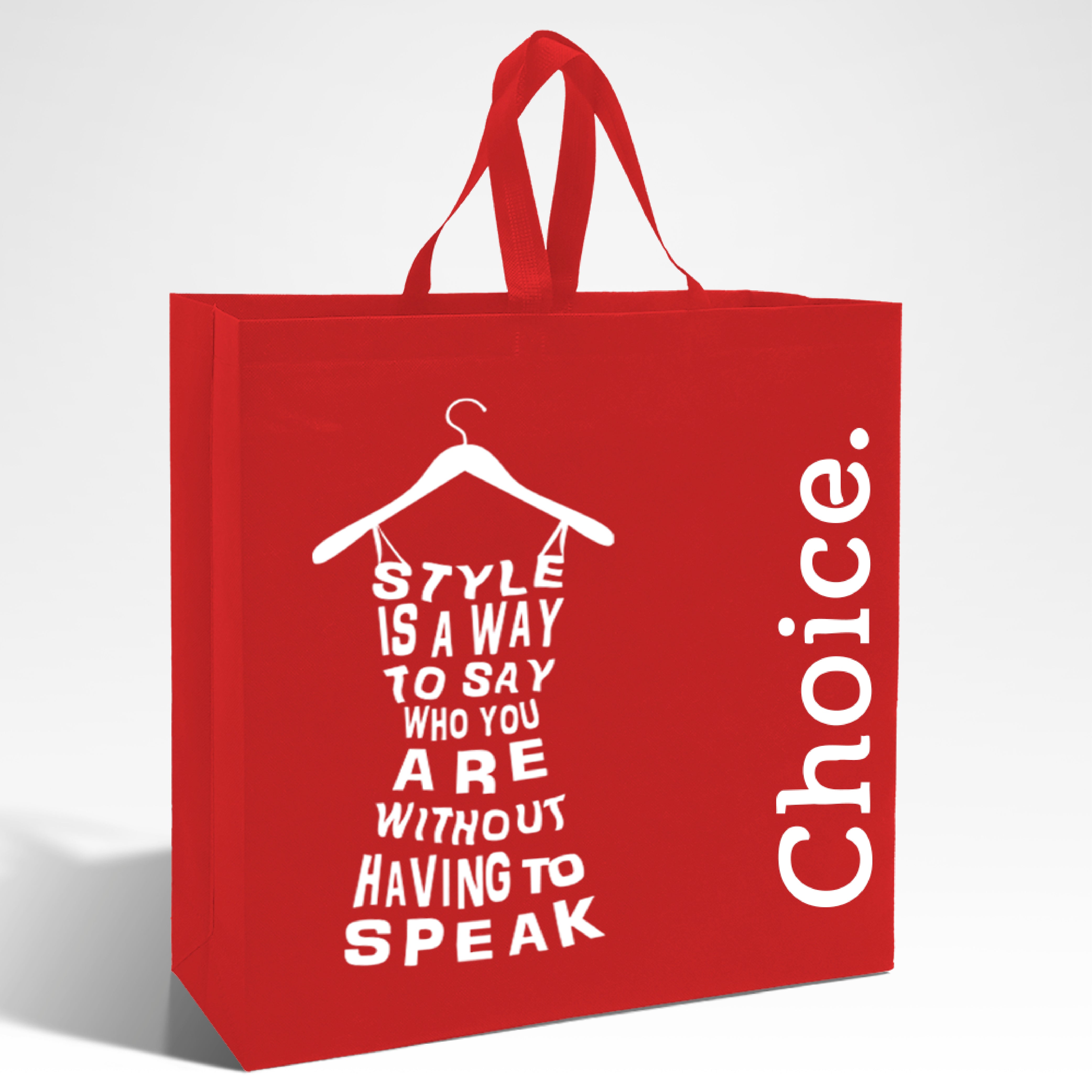 SHOP48 - XL Reusable Non-Woven Shopping Bag | 70GSM, 30L