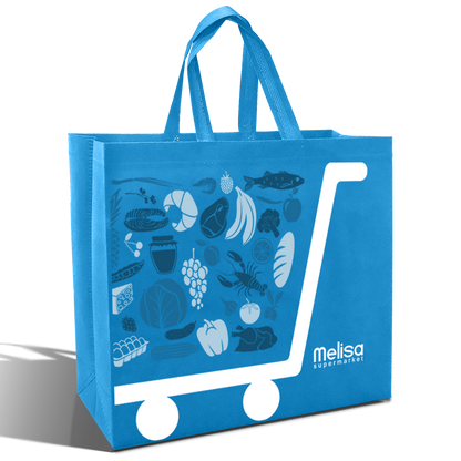 SHOP39 - Medium Reusable Non-Woven Shopping Bag | 70GSM, 18L