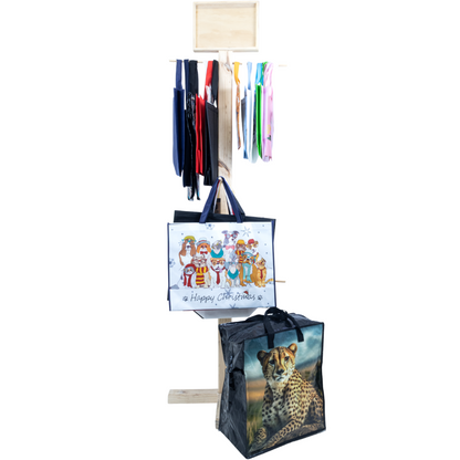 TAXI01 - Medium Assorted Design Laminated Taxi Shopping Bag with Zipper | 120GSM, 36L