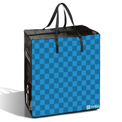 TAXI01 - Medium Assorted Design Laminated Taxi Shopping Bag with Zipper | 120GSM, 36L