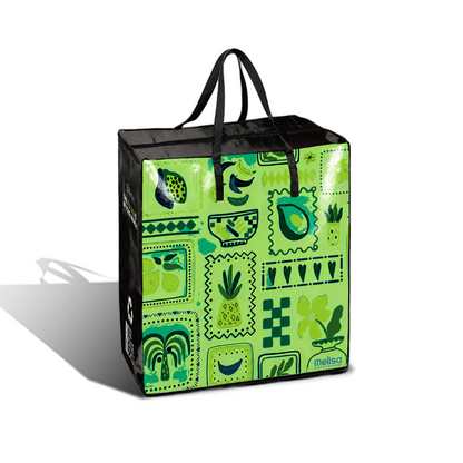 TAXI01 - Medium Assorted Design Laminated Taxi Shopping Bag with Zipper | 120GSM, 36L