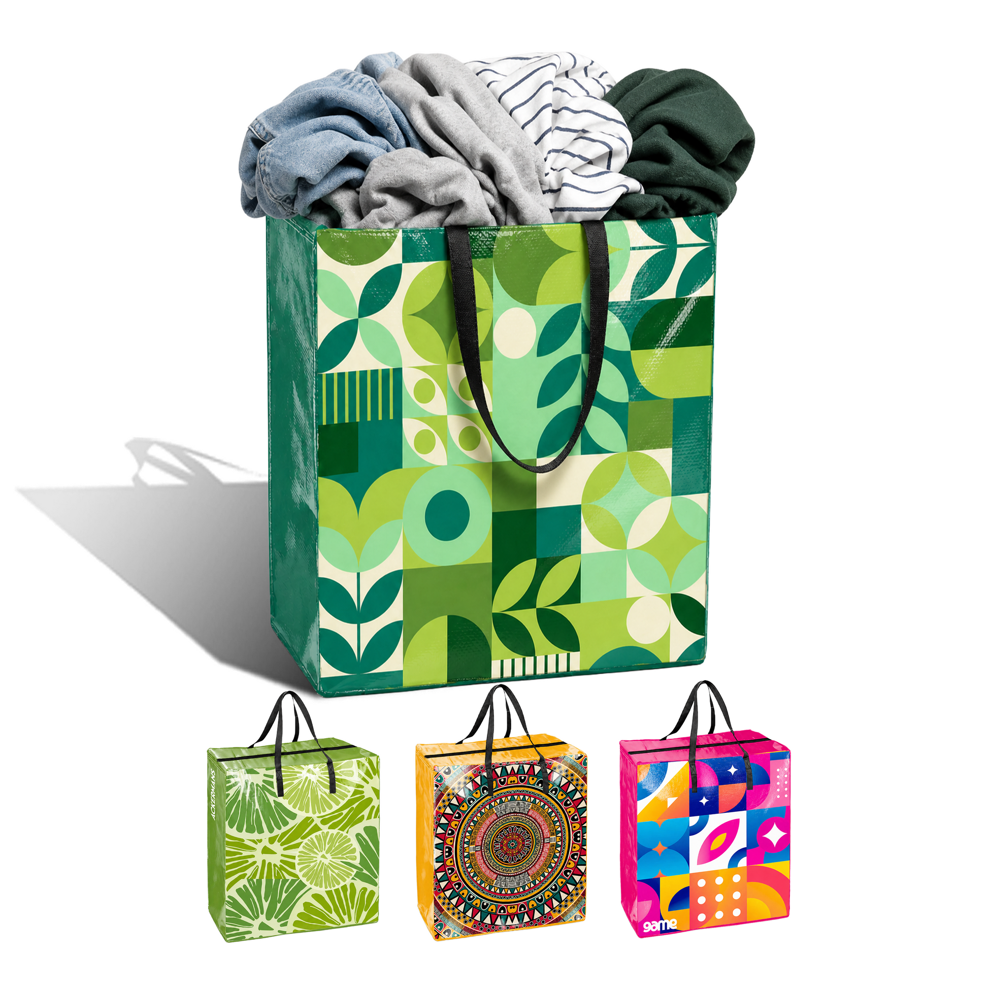 Wildlife Reusable Laminated Shopping Bag with Zipper | 120GSM, 35L