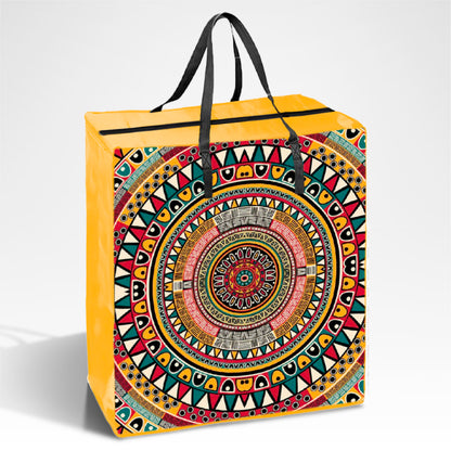 TAXI01 - Medium Assorted Design Laminated Taxi Shopping Bag with Zipper | 120GSM, 36L