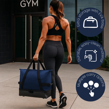 Double Decker Brandable Duffel Bag | 55L, Polyester