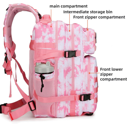Tactical Water-Resistant Tie Die Backpack – 28L