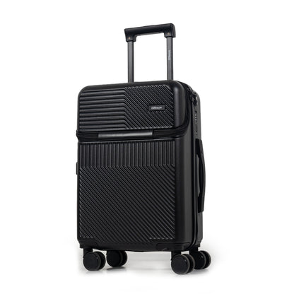 Tokyo Smart 55cm Hardshell Carry-On with Laptop Compartment – Jet Black