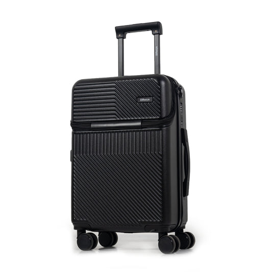 Tokyo Smart 55cm Hardshell Carry-On with Laptop Compartment – Jet Black