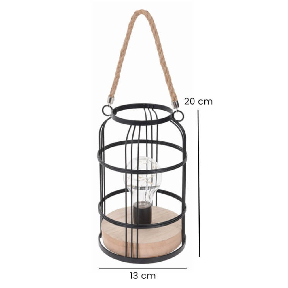 LED Hanging Metal Lantern